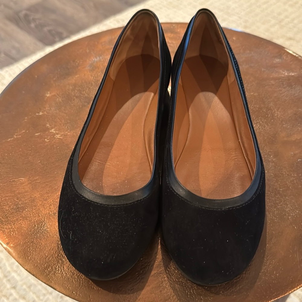 Givenchy black suede flats. Size 38.